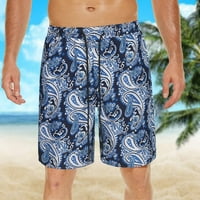 Hanas ljetni muške kratke hlače, modni print opušteni fit mladosti komfor stručnog plaže kratke hlače