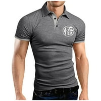 Muška košulja Muška golf majica Casual Sports V Retdbed ovratnik kratki rukav modni casual solid boja