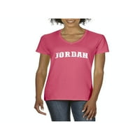 Ženska majica V-izrez kratki rukav - Jordan Amman