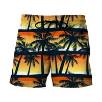 Muške šorc hlače proljeće i ljetne casual tiskane ploče sportske hlače na plaži sa džepovima kratke