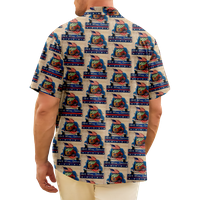 4. jula Muška havajska majica USA Nacionalna zastava Košulja grafički košulja 3D Print Plus Veličina