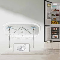 Stol Top začinski stalak za skladištenje, rotacijski stalak za skladištenje domaćinstava, prozirni reverzibilni hladnjak
