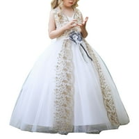 Djevojka haljina princeza haljina bez rukava duga haljina cvjetna haljina vjenčanica haljina Model močeva