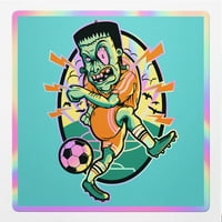 ANGDEST CLUB holografski naljepnici naljepnica Zombie Soccer Premium vodootporna za laptop fon