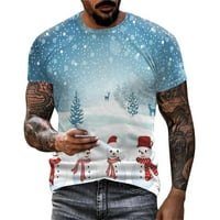 Muška vješanja Muška modna Božićna majica SSports ffitness na otvorenom 3D digitalni tisak majica majica