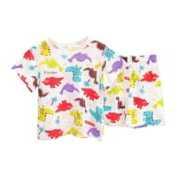 Ležerna odjeća za dječake Dječje djevojke za spavanje kratkih rukava s majicama kratke hlače pidžama