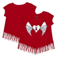Djevojke Mladića Tiny Turpaip Red Los Angeles Angels Angel Wings Fringe majica