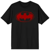 Batman u nevolje za distribuciju crvene štitnike Muška crna majica-Medium