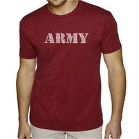Majica za premium blend umjetnosti muške umjetnosti - stihovi za pjesmu vojske