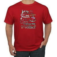 Sve je moguće nadahnjujuće vjerske grafičke majice inspirativne kršćane, Heather Grey, 4XL