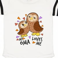 Inktastic My Oma voli me-slatka Owl Porodični poklon Baby Boy ili Baby Girl Bodysuit