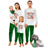 Toddler Christmas Pajamas Klasična noćna odjeća Božićnim podudaranjem pidžame postavlja redovne i velike
