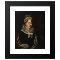 Zedekiah Belknap Black Moderni uokvireni muzej Art Print pod nazivom - Portret žene