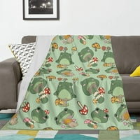 Drvo slatka žaba pokloni za žabu Ljubitelji žaba Mekana žaba gljiva bacanje pokrivač za kauč za kauč