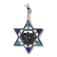 Jevrejska zvezda Davida Jerusalema Dobra sreća Zidni dekor plaketa - male veličine - izrađene u Izraelu
