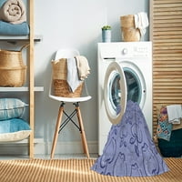 Ahgly Kompanija Mašina za pranje u zatvorenom pravokutniku Transicijske traperice Plave prostirke, 7 '9 '