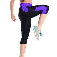 Labakihah Yoga Hlače Ženski visoko struk Tummy Control Yoga Workout Capris Gambers Bočni džepovi Yoga