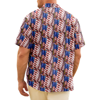 4. jula muška havajska majica SAD Nacionalna zastava T majica košulja 3D print plus veličina casual