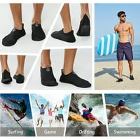 -Run vodene sportove cipele bosonogi brzo suhi aqua joga čarape za muškarce za muškarce Crne 6,5-7. Žene 5- muškarci