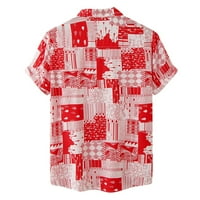 Košulje za muškarce Kratka ljetna košulja Print Casual Solid Switwren Swirt majica na ovratniku Majice Geometry Points