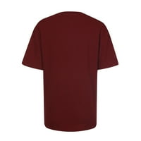 Ljetni vrhovi za ženske majice za žene Grafički kratki rukav Djevojke Out bluza Smiješna košulja T62