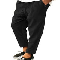 Grianlook muške opremljene su čvrsto obrezane hlače za kolum za viskopčene struke Jogger ravne pantalone