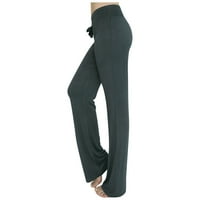 Cacomomrk PI hlače za žene na klirensu casual labavo visoki struk široka noga vježba na nogama Yoga
