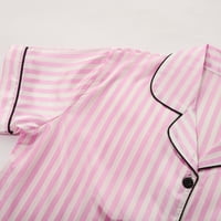 Ženske pidžame postavlja modne ženske ležerne tiskane kratke rukave s kratkim rukavima hlače se postavljaju