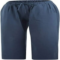 Capris za žene Ležerne ljeto, posteljine hlače Visoko stručni labavi joga Duksevi sa džepovima