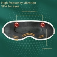 Grijane maske za oči sa vibracijskim režimima i 3-klasnim grijanjem, masažerom očiju za reljefne suhe