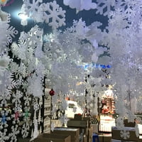 Postavi božićne pahuljice pjene bijela boja Povećaj atmosferu Xmas Tree Viseći privjesak Početna Kancelarijski