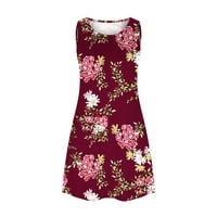 Ljetne haljine za žensko čišćenje ljetnih haljina za žene plaža cvjetna masirt sundress casual džepovi