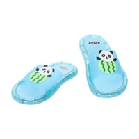 Simplmasygeni Toddler obuća za čišćenje LED sretne papuče za ljetni dječji crtani slatki sandale za