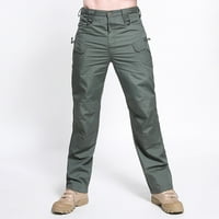 Lilgiuy muške čvrste boje multistepene opterećene kombinezone na otvorenom ležerne hlače pantalone za