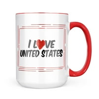 Neonblond I Love United States Poklon za ljubitelje čaja za kavu