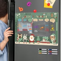 Hladnjak Tjedni planer magnetske frižiderne planer božićne tematsko izbrisano glatko pisanje samoljepljivih protiv ogrebotina
