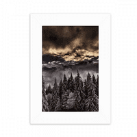 Bijeli borovi nebo tamno sky desktop foto okvir za prikaz slike Dekoracija umjetnička slika