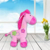 Giraffe auto vješala igračke za lutke za novorođenčad životinja, dječja udobna lutka set -pink