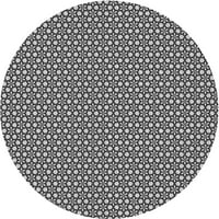 Ahgly Company u zatvorenom okruglom uzorkovima tamno sive crno područje crna područja, 8 'okruglo