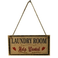 Naslovna ukras Drvena soba za pranje rublja zidna vrata Viseći znakovni znak Privjesak za privjesak