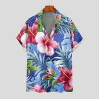 Edvintorg ljetne modne 3D majice čišćenje muške prevelike majice na plaži kratkih rukava Tropsko stablo
