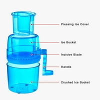 Brijač leda, drobilica za led, ručna ručica Mini kuhinjski pribor prenosiv za odrasle zamrznuti koktel