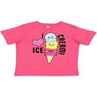 Inktastic volim sladoled sa slatkim sladoledom konusnim poklonom dječakom majicom ili majicom mališana