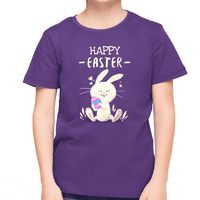 Ljubičasta dječaci Uskrsna majica Uskršne košulje Funny Bunny košulja Uskršne majice za dječake