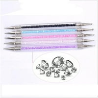Dual-Endred olovke za nokte kristalne perle ručke ručke za noksere WA olovka manikura Alat za nokte
