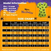 Novi dolasci Halloween Bluze za žene, ženska modna Halloween tiskani kratki rukav V-izrez V-izrez Radni