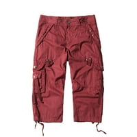 Odeerbi Workout Teretne kratke hlače za muškarce Casual Pure Boja na otvorenom Pocket plaža Radna hlača
