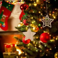 Drveni ukrasi Božićni privjesci Viseći ukras Tree Božićni kućni dekor