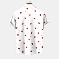 Kakina S ljetne majice za muškarce čišćenje Muški dan zaljubljenih tiskali su jednu džepnu košulju Ležerne