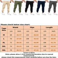 Avamo muške pantalone Višekrevetne hlače elastične struk dno muškarci Leisure Loungewear Sport Army